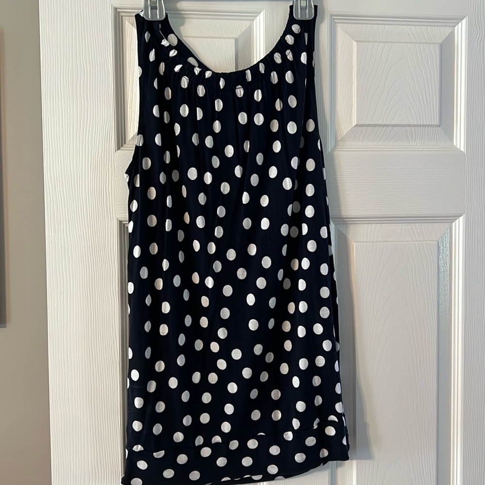 Polka dot tank.